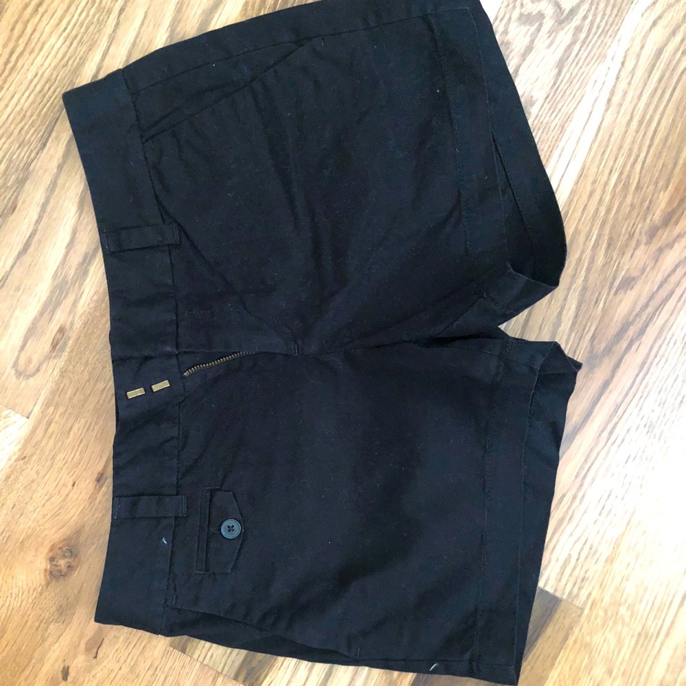 Black chino shorts. Size 0.